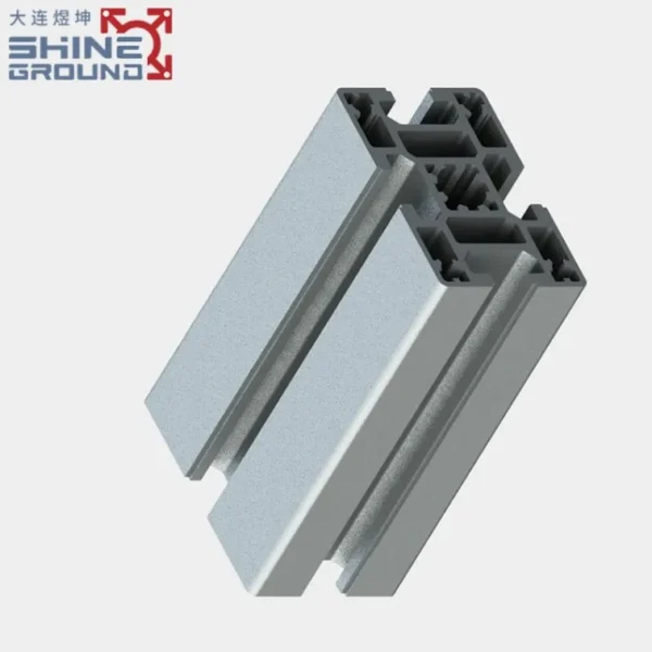 40x60 T-Slot Aluminum Extrusion Profile with 4 Grooves for Material Racking Systems