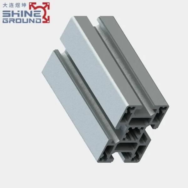 40x60 T-Slot Aluminum Extrusion Profile with 4 Grooves for Material Racking Systems