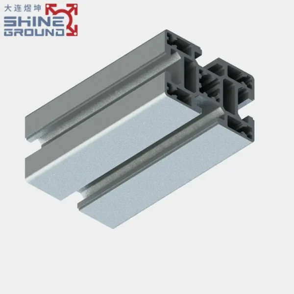 40x60 T-Slot Aluminum Extrusion Profile with 4 Grooves for Material Racking Systems