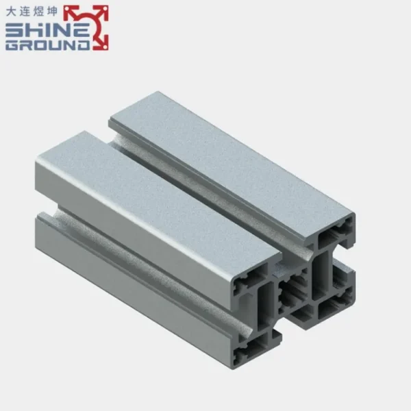 40x60 T-Slot Aluminum Extrusion Profile with 4 Grooves for Material Racking Systems