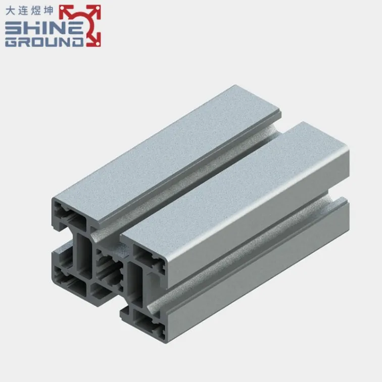 40x60 T-Slot Aluminum Extrusion Profile with 4 Grooves for Material Racking Systems