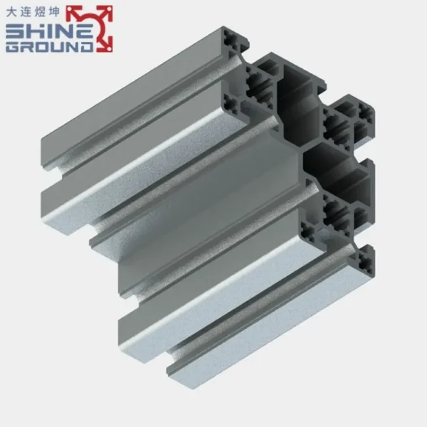 80x80 L-Shaped T-Slot Aluminum Extrusion Profile With 8 Slots