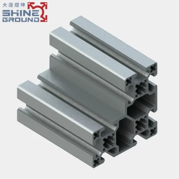 80x80 L-Shaped T-Slot Aluminum Extrusion Profile With 8 Slots