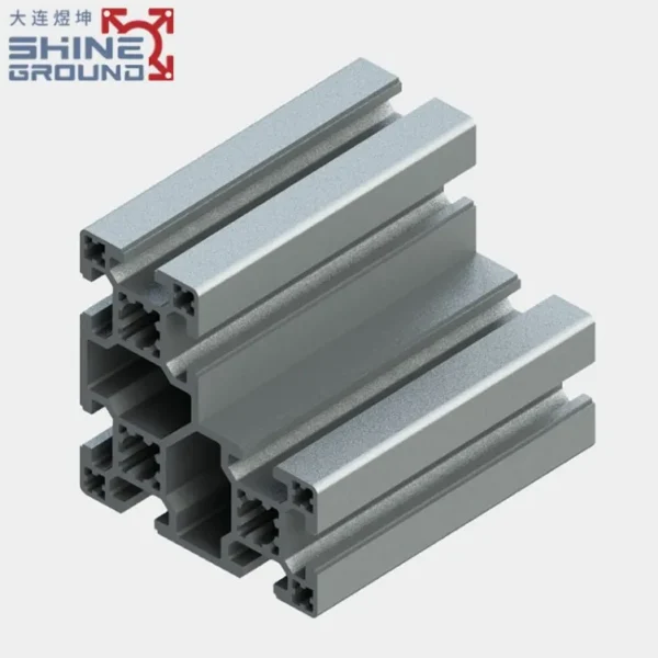 80x80 L-Shaped T-Slot Aluminum Extrusion Profile With 8 Slots