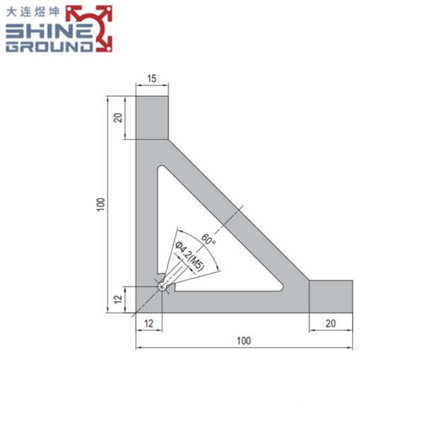Aluminum Angle Profile 100x100x15