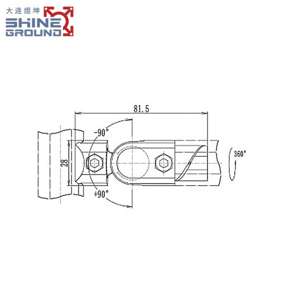 ​​180-Degree Free Inner Connector for 28mm Lean Pipe​​