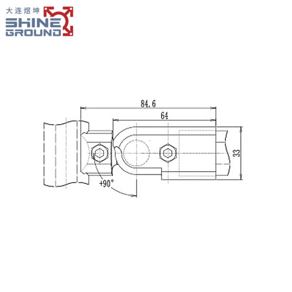 ​​90° Outer Free Connector for 28mm Lean Tube​​