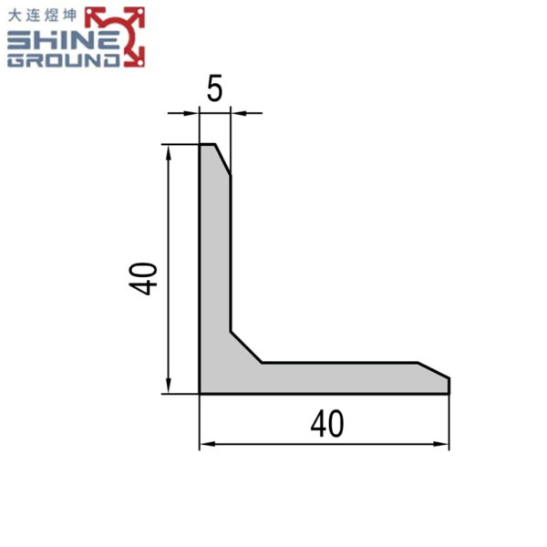 ​​Aluminum Angle Profile 40x40x5mm​​