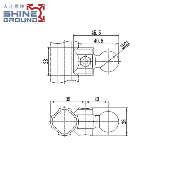 Aluminum Round Head Hook for Lean Tube Systems​