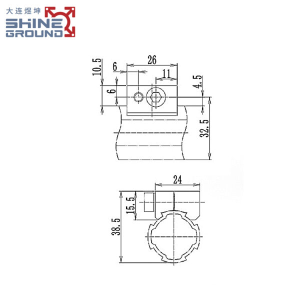 ​​Modular Lean Tube Connector Piece A