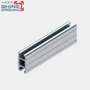 15×30 eloxiertes Aluminiumprofil, 2 Schlitze