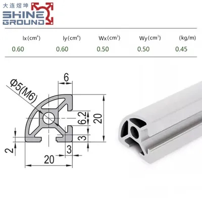 Profilé aluminium 2020 | 2 fentes – Image 2