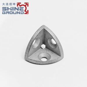 Support de jonction à angle arrondi à 3 voies