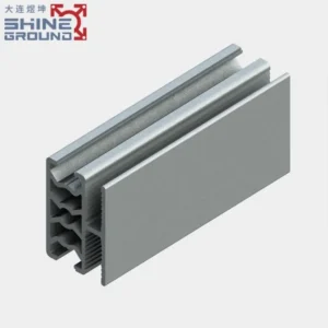 Profilé en aluminium pour grille à 2 fentes 30x45