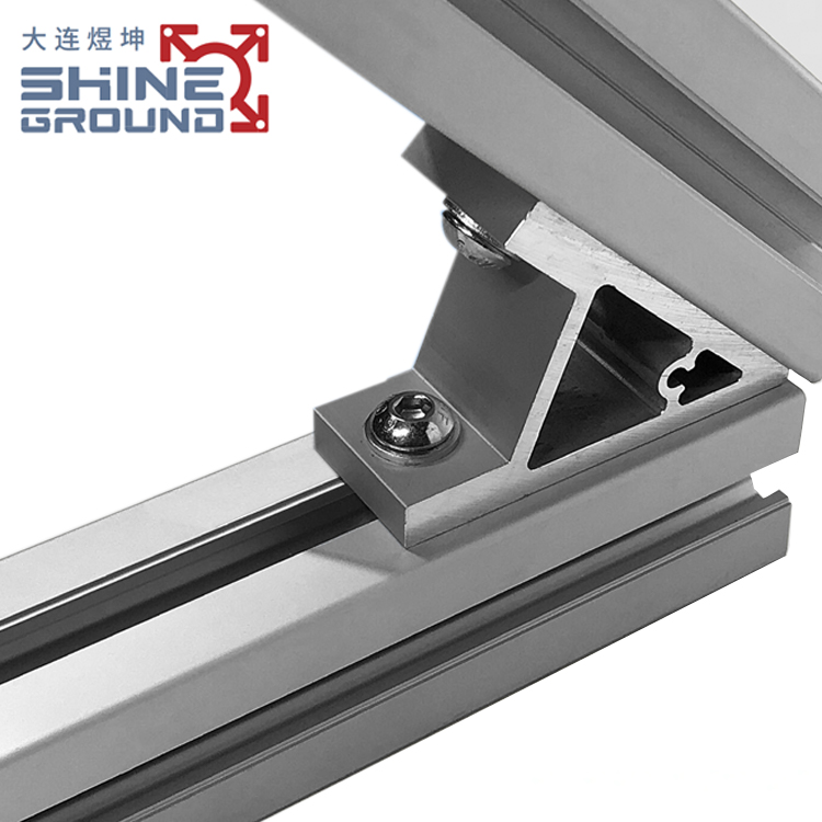 Escuadra angular de aluminio de 45 grados 80x80x9 - Imagen 4