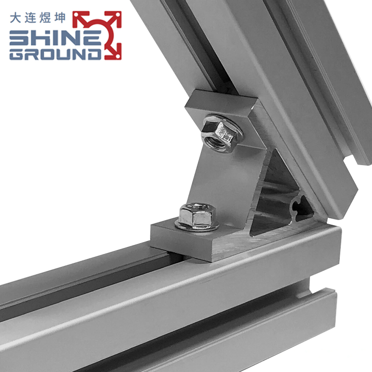 Escuadra angular de aluminio de 45 grados 80x80x9 - Imagen 3