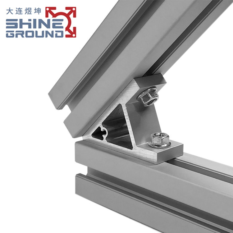 Escuadra angular de aluminio de 45 grados 80x80x9 - Imagen 2