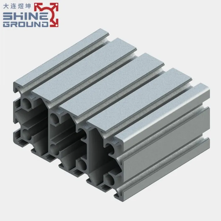 60×120 Aluminium-Rahmenprofil mit 12 Schlitzen