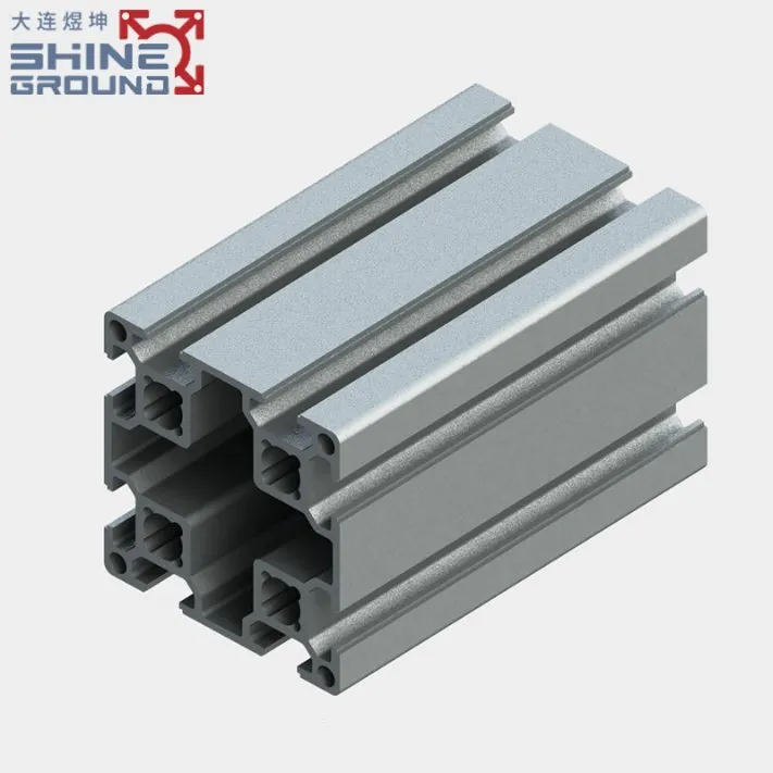 6060 Aluminium-Strangpressprofil mit 8 Schlitzen