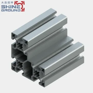 80×80 Aluminiumprofil mit 8 Schlitzen