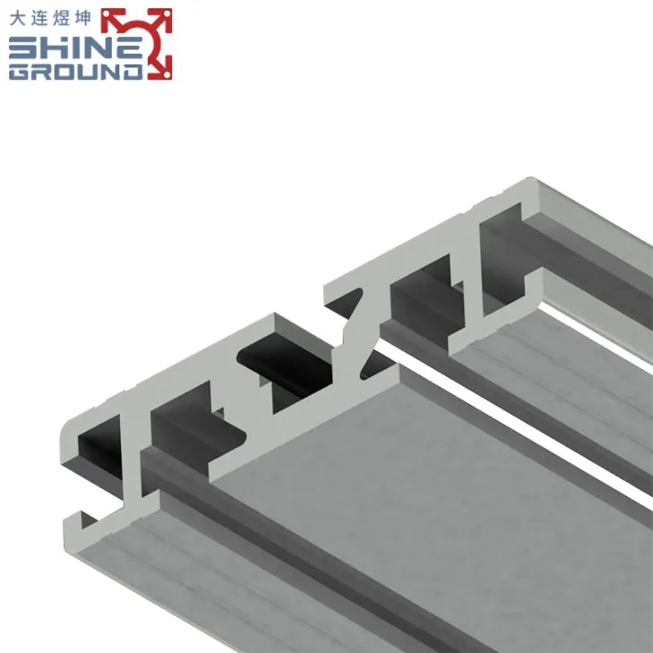 Perfil de extrusión de aluminio con ranura en T de 20x80 mm