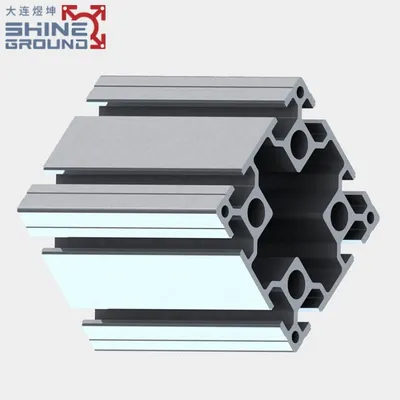 80×80 Aluminium-Strangpressprofil mit 8 Schlitzen – Bild 5