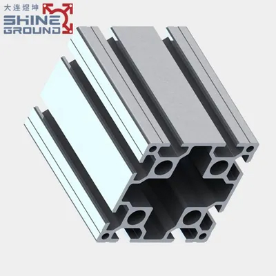 80×80 Aluminium-Strangpressprofil mit 8 Schlitzen – Bild 4