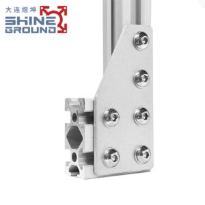 Placa de unión externa en forma de L de 90 grados para extrusión de aluminio