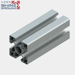 Perfil de extrusión de aluminio 4040 con ranura en T y 4 ranuras.