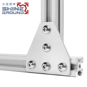 Connecteur de profilé en aluminium en forme de T