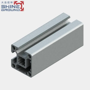 30×30 Strangpressprofil aus Aluminium, 2 Schlitze