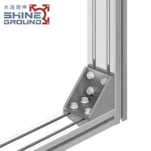 Eckwinkel aus Aluminium-Druckguss für 8080 T-Nut-Profile