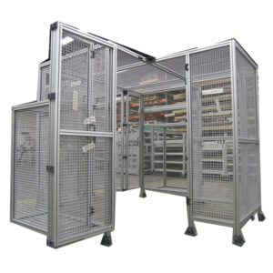 Valla de protección para maquinaria con perfil de extrusión de aluminio industrial